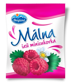 Bergland Málna ízű minicukorka 70g